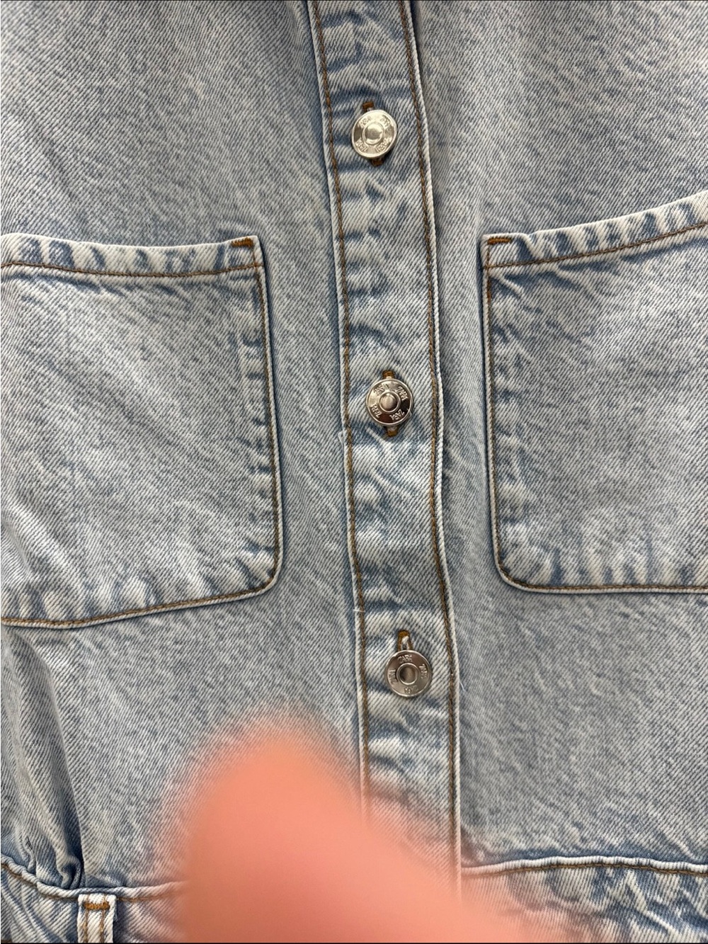 Zara Light Wash Denim Long Sleeve Maxi Shirt Dress - Picture 5 of 7